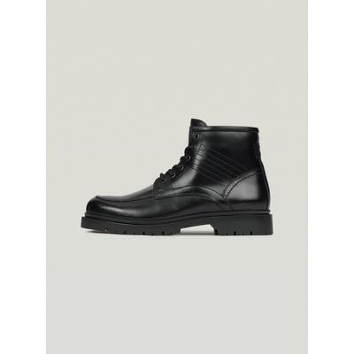 Bikerboots G-STAR "Tyler Boot Mid", Herren, Gr. 43, schwarz, 100% Leder, Schuhe Bikerboots