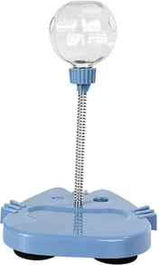 Inspire Curations TreatTumbler Interactive Wobble Cat Treat Dispenser & Puzzle Feeder blue