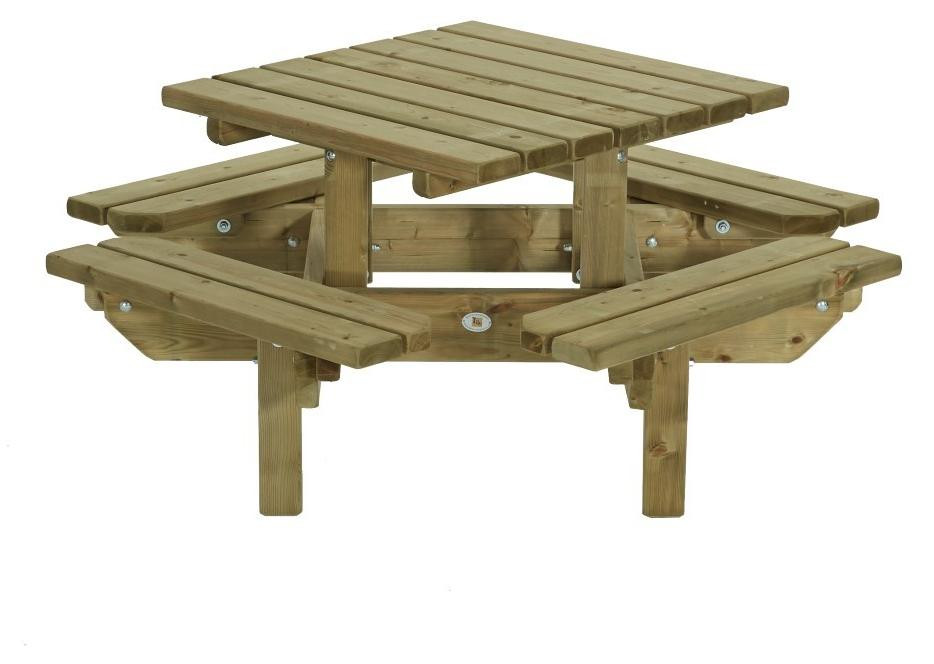 Talen Buitenmeubelen Kinderpicknicktafel Vierkant voor in de Tuin