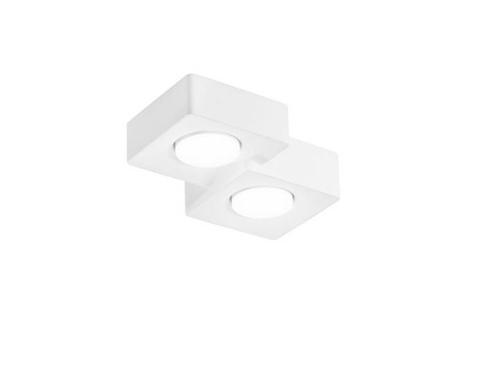 Aufbauleuchte Luce Ambiente e Design, Weiß, Naturmaterialien, 6.3x20x26 cm, gleichmäßige Lichtverteilung, Lampen & Leuchten, Innenbeleuchtung, Spots & Strahler, Aufbauspots