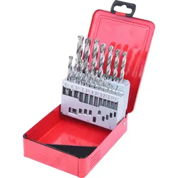 KS Tools HSS-G Spiralbohrer-Satz, Stahlblechkassette, 19-tlg 1-10mm - 330.2610