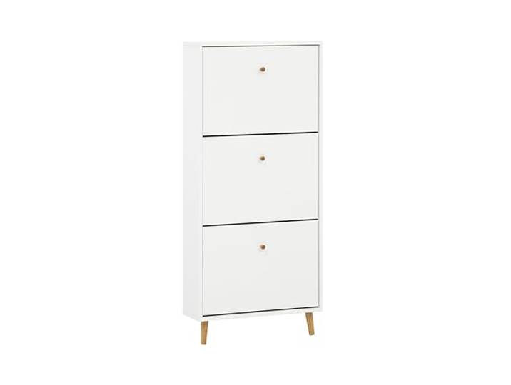 Schildmeyer Bjarne Schuhschrank 158673, weiß matt, 59,8 x 19,5 x 131 cm, platzsparend durch geringe Tiefe