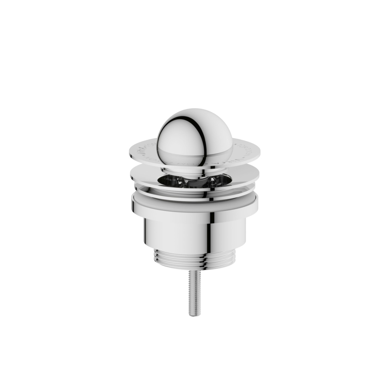 VitrA Zubehör Push Open-Ventil für Liquid Waschtische mit Überlauf Halbkugel d: 62 mm Chrom,A45170 A45170