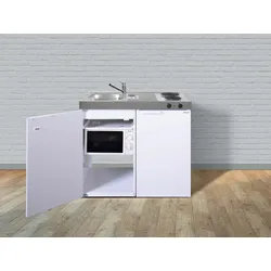 Stengel Küchen Kitchenline MKM 100 weiß - Elektrokochfeld links