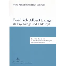 Friedrich Albert Lange als Psychologe und Philosoph, Fachbücher von Herta Mayerhofer, Erich Vanecek