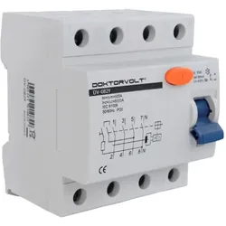 Doktorvolt Fehlerstromschutzschalter Typ A 30mA 63A 4P RCD DV-0829