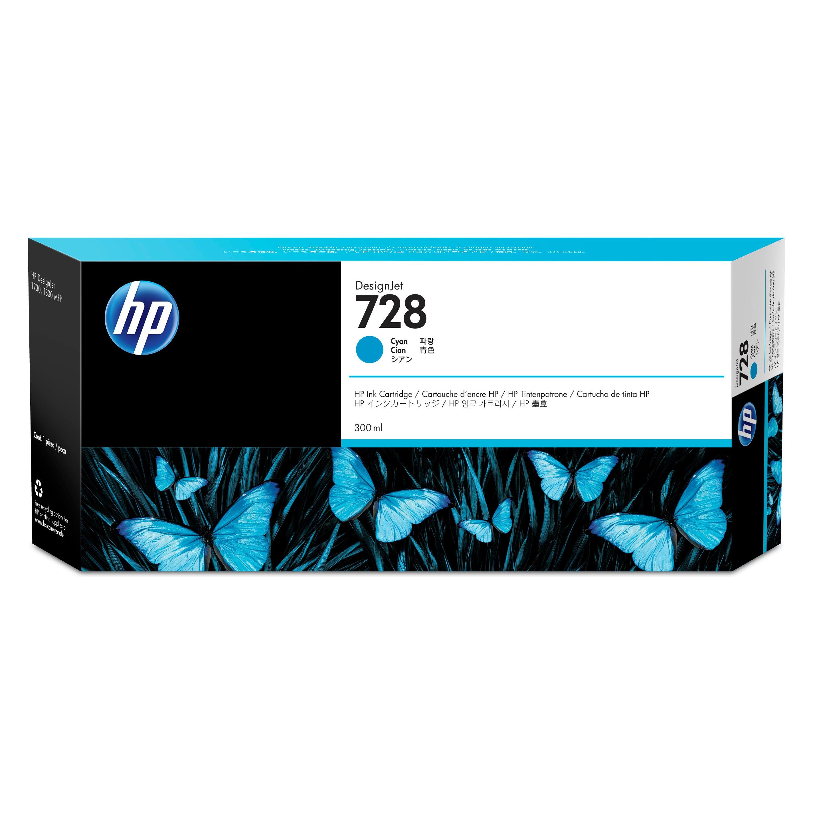 HP Ink Cartr.728 (C) (F9K17A)