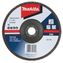 Makita Fächerschleifscheibe 180mm A60 - D-63529