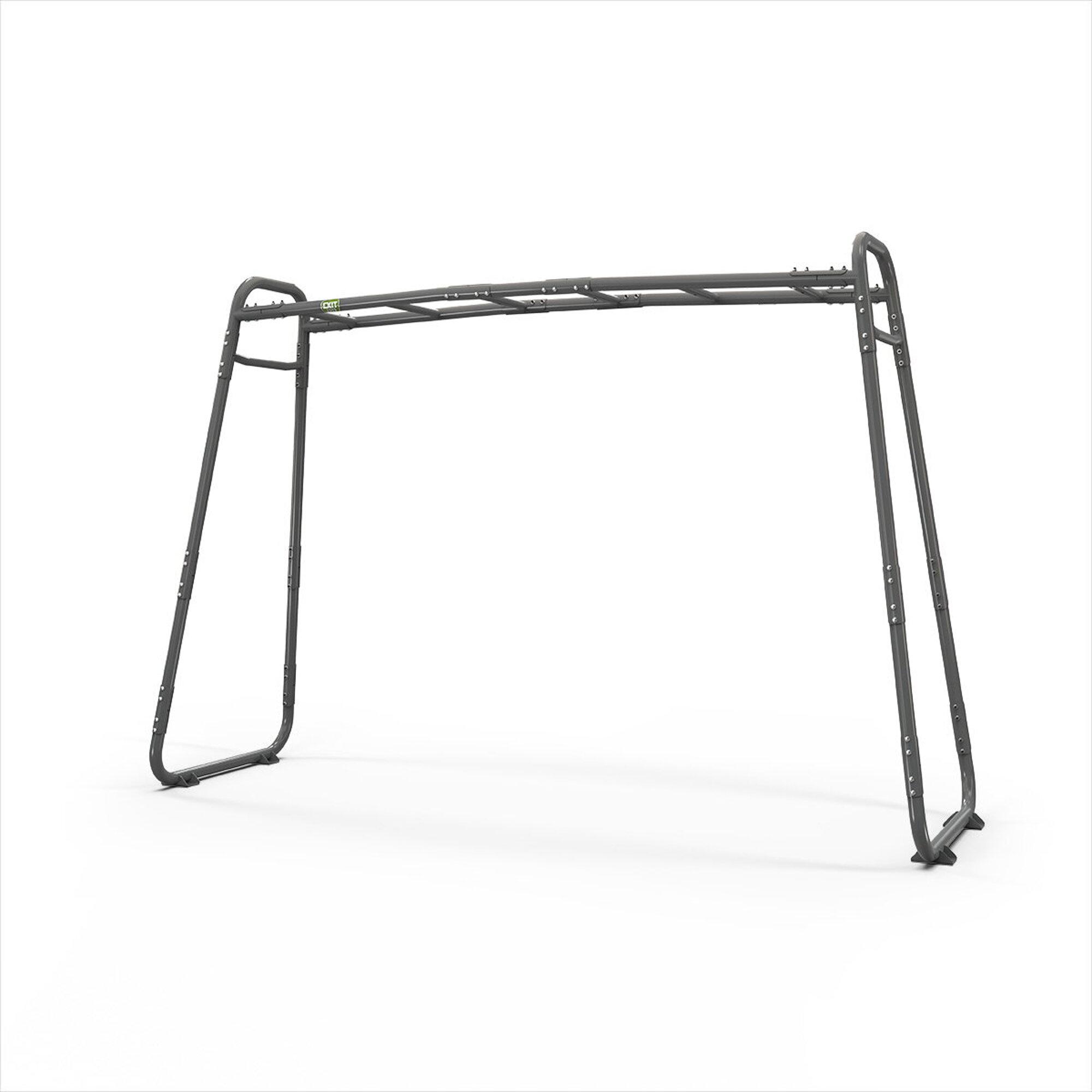 EXIT GetSet Monkeybar MB300, Monkey Bar Klettergerüst für Draußen, Spielgerät für Kinder, Grau