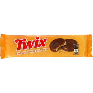 Twix Kekse Secret Centre Biscuit, mit Karamellfüllung & Milchschokolade, 132 g