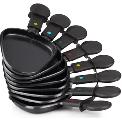 Princess 162700 Raclette 8 Oval Grill Party, Racletteofen, Schwarz, Silber