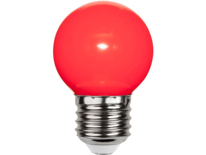 Schönenberger Leuchtmittel Bulb Outdoor Glas E27 T 4.5 cm 1.2 W - Farbe: rot