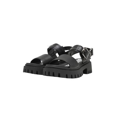 Sandale BUFFALO "Buffalo ZANOS JOJO - VEGAN NAPPA", Damen, Gr. 37, schwarz, Kunstfaser, unifarben, Schuhe Sandale