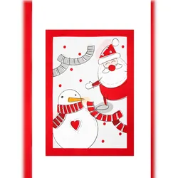 Excelsa Küchentuch Snowman aus Baumwolle 50xH0,1x70 cm mehrfarbig