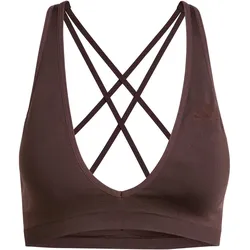 adidas Workout Essentials Knit Light Support Sport-BH Damen KG1971 - aurora coffee S