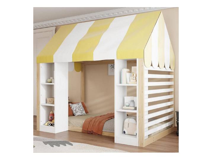 LuxusKollektion Kinderbett Kinderbett 90x200 mit Himmelbett