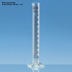 Messzylinder hohe Form Boro 3.3 Klasse B 100 ml : 1 ml SILBERBRAND-ETERNA 2 Stüc...