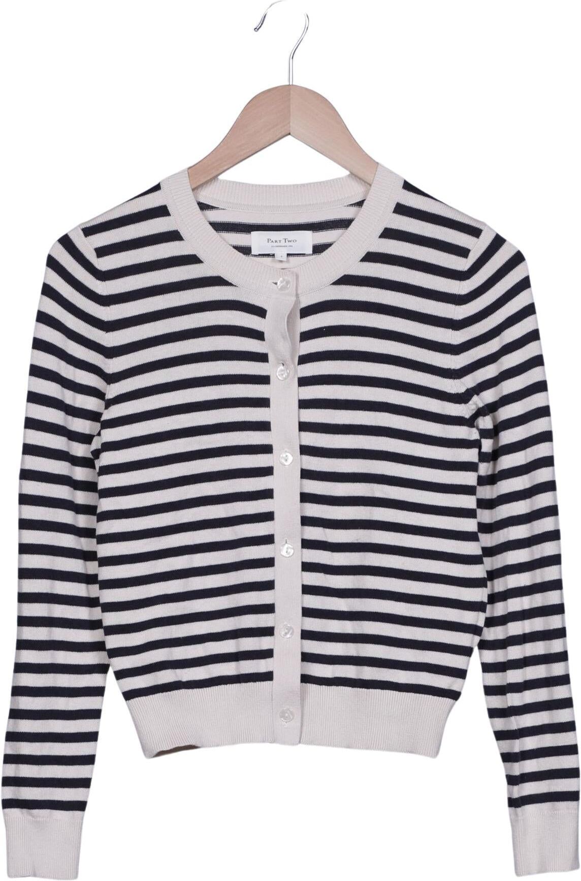 Part Two Damen Strickjacke, Mehrfarbig, Gr. S, Baumwolle - Second Hand