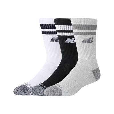 Sportsocken NEW BALANCE, Herren, Gr. S (35/38), Sockengröße, colorot2, Obermaterial: 100% Polyester, Socken Sportsocken, 3er Pack, geripptes Design, leichtes Material, bequemer Stoff