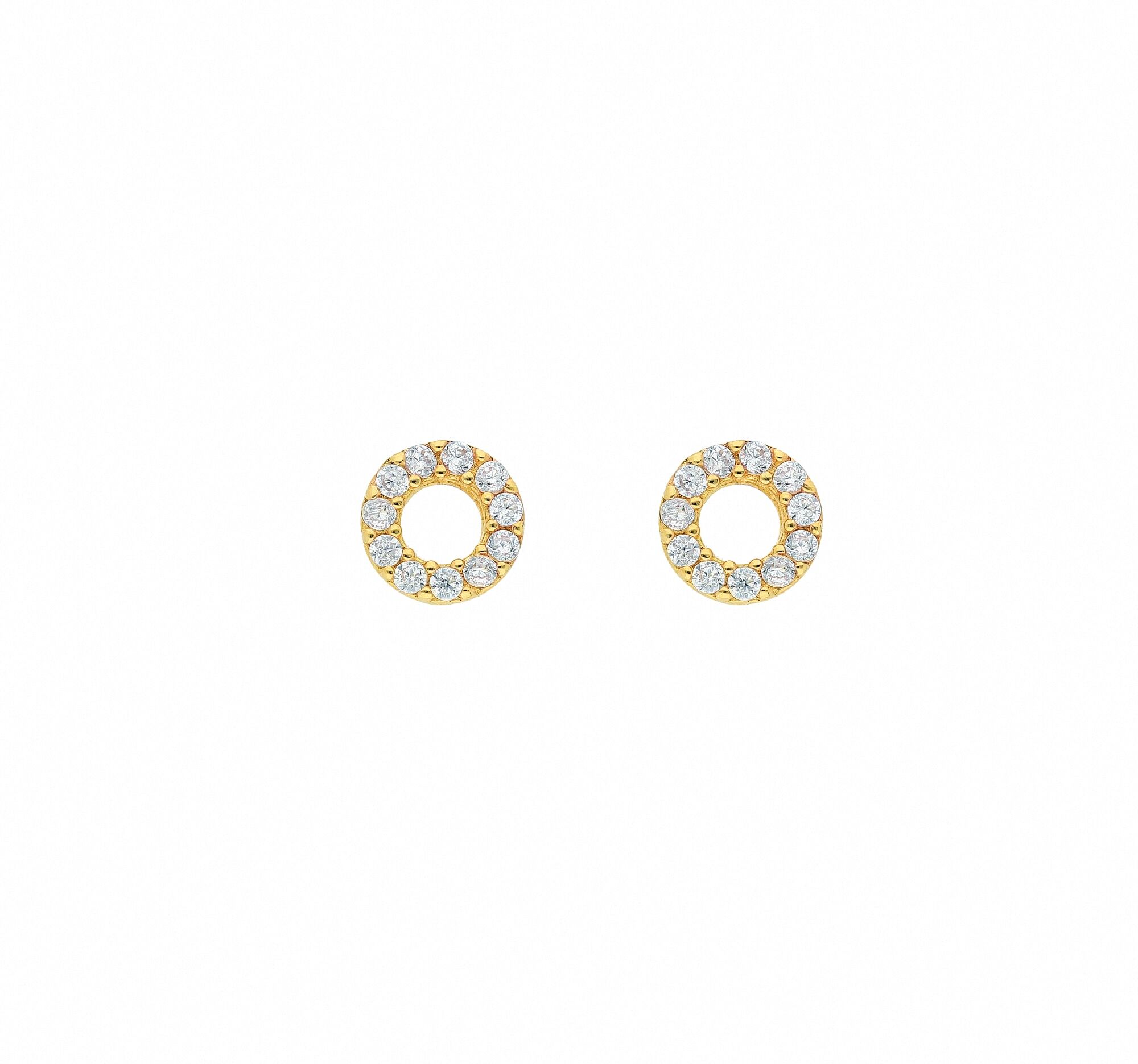 Paar Ohrstecker ADELIA´S "Damen Goldschmuck", gold, Ohrringe, Damen, Damen, Gold, mit Zirkonia Goldschmuck für Damen