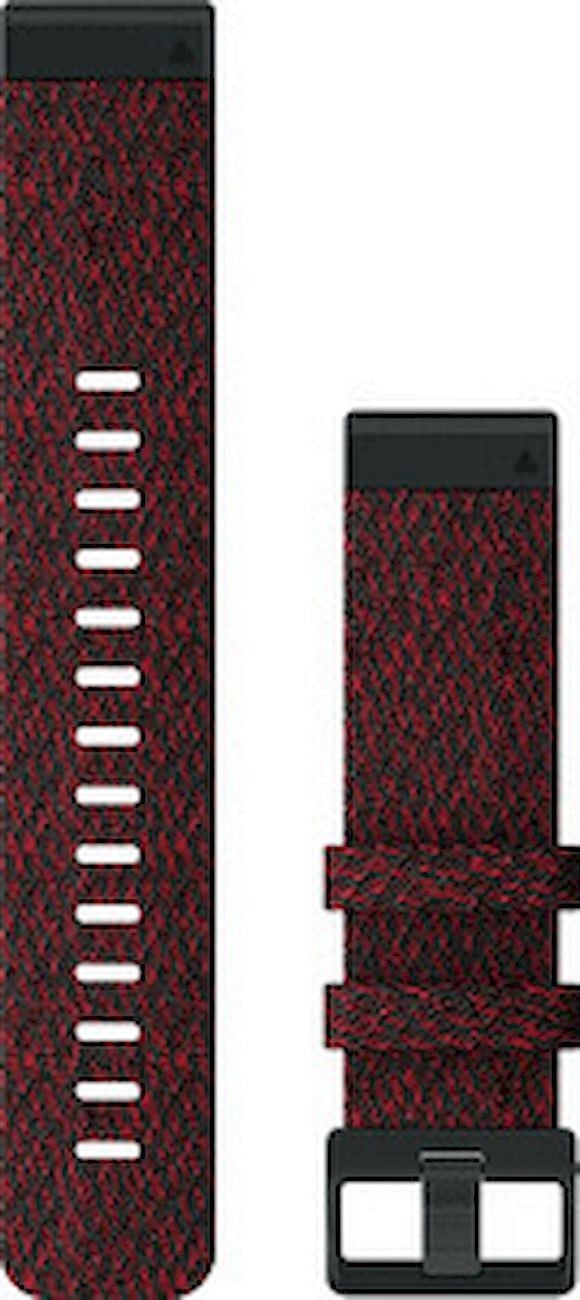 Garmin QuickFit 22 Sportklokband Kapela Rood Nylon voor fēnix 6 en fēnix 6 Pro/Sapphire