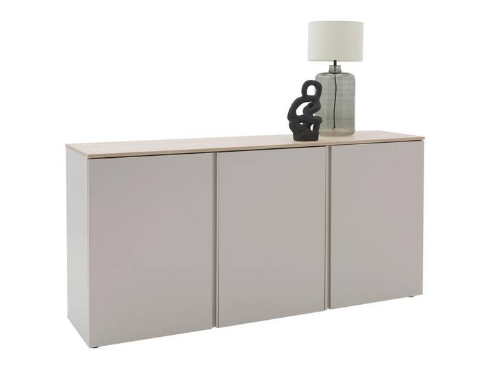 Voleo Sideboard, Eiche, Kaschmir, Kunststoff, 6 Fächer, 181.7x89x43 cm, Beimöbel erhältlich, Wohnzimmer, Kommoden & Sideboards, Sideboards