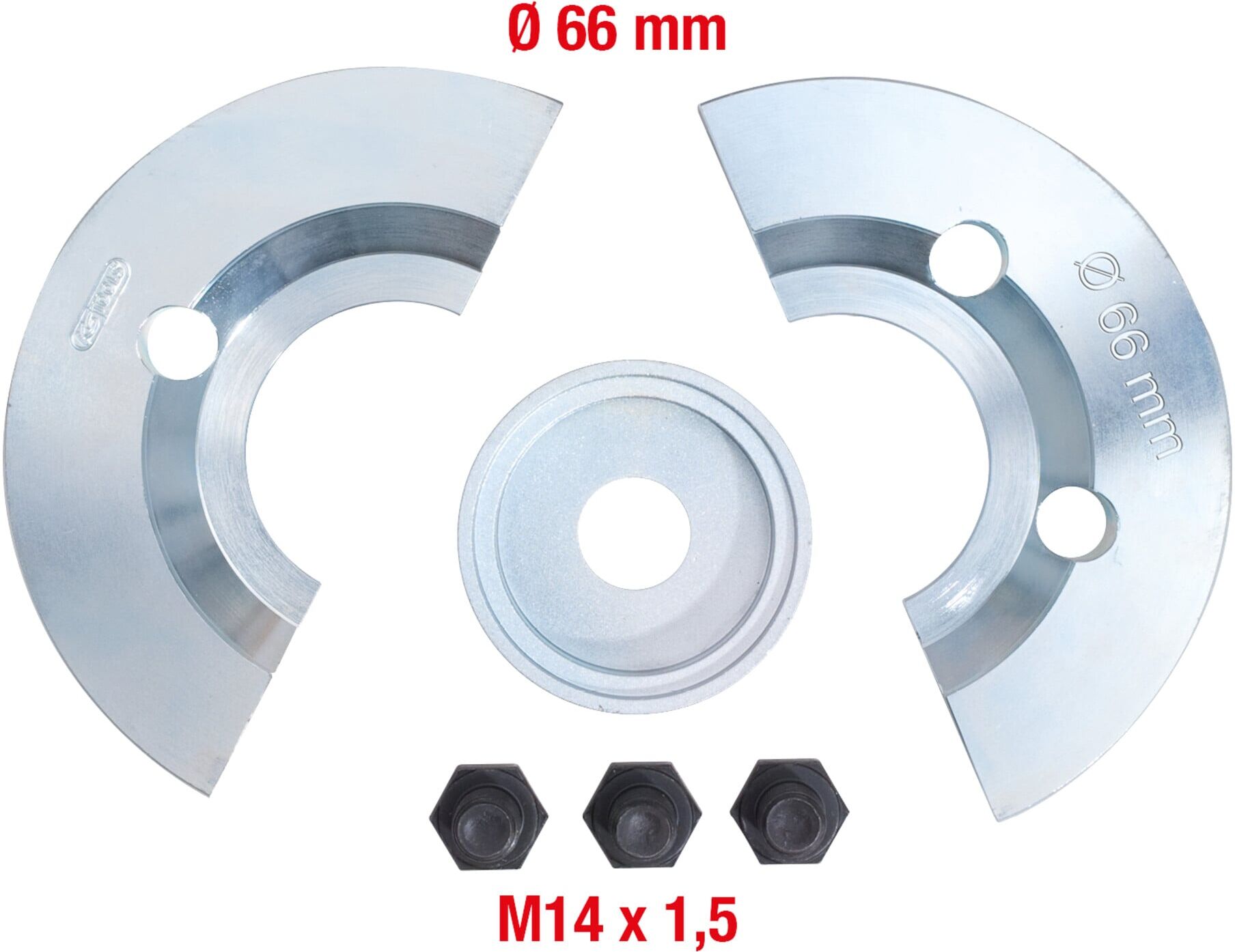 KS Tools Halbschalen-Ergänzungs-Satz 6-teilig für Ø 66 mm (150.2142)