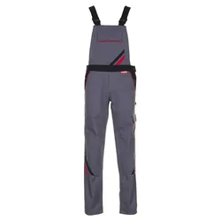 Damen Latzhose "HIGHLINE" - 36 - schiefer/schwarz/rot