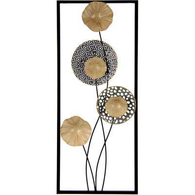 Wandbild I.GE.A., gold (farbe bild(er): goldfarben), B:25cm H:61cm, Metall, Bilder