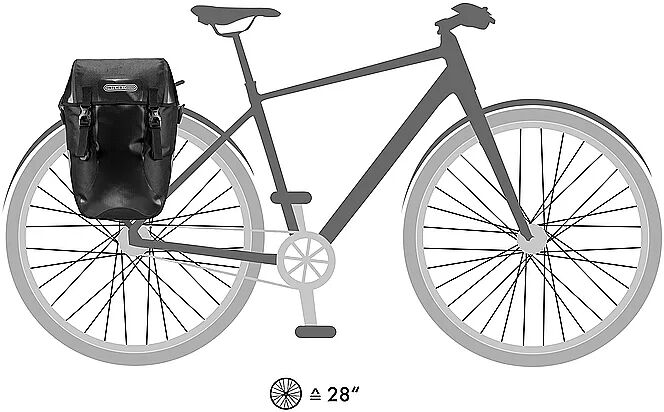 ORTLIEB Fahrrad-Packtaschen Set Bike-Packer Classic schwarz B