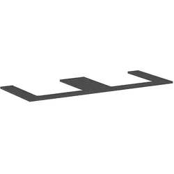 hansgrohe Xilesa E Konsole 54274760 1375x550mm, 2 Ausschnitte, schiefergrau matt