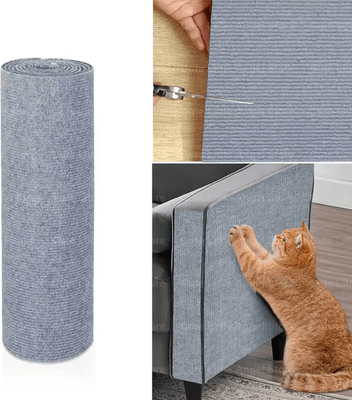 Inspire Curations ScratchGuard DIY Cat Scratcher Mat Self Adhesive Sofa & Furniture Protector Roll light Grey