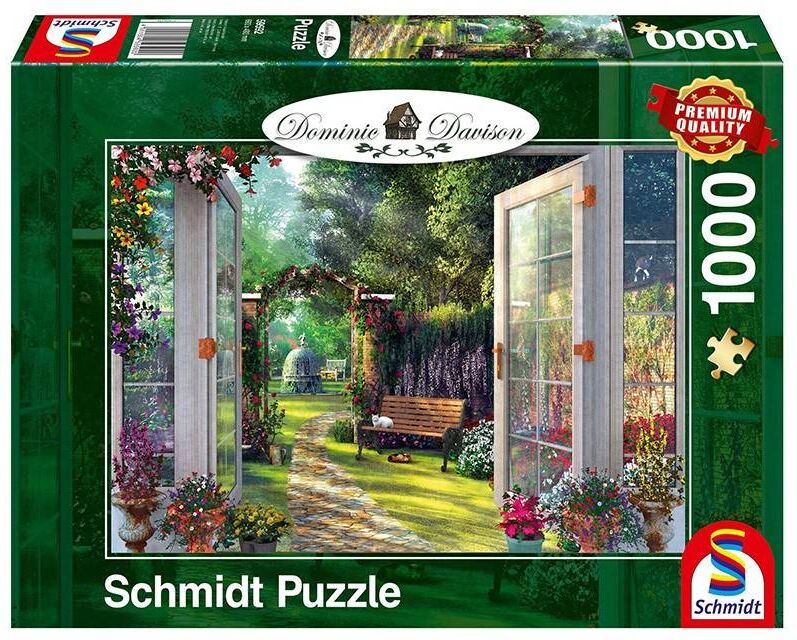 Schmidt Puzzles - Vue sur le jardin enchanté - 1000 pcs