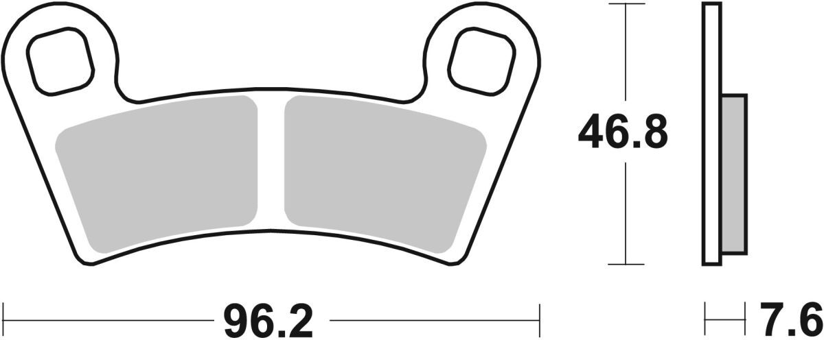 Bremsbelag BREMBO 07PO09SD