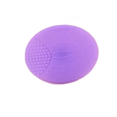 Inspire Curations Soft Silicone Facial Cleansing Brush Manual Face Scrubber And Massage Exfoliator purple