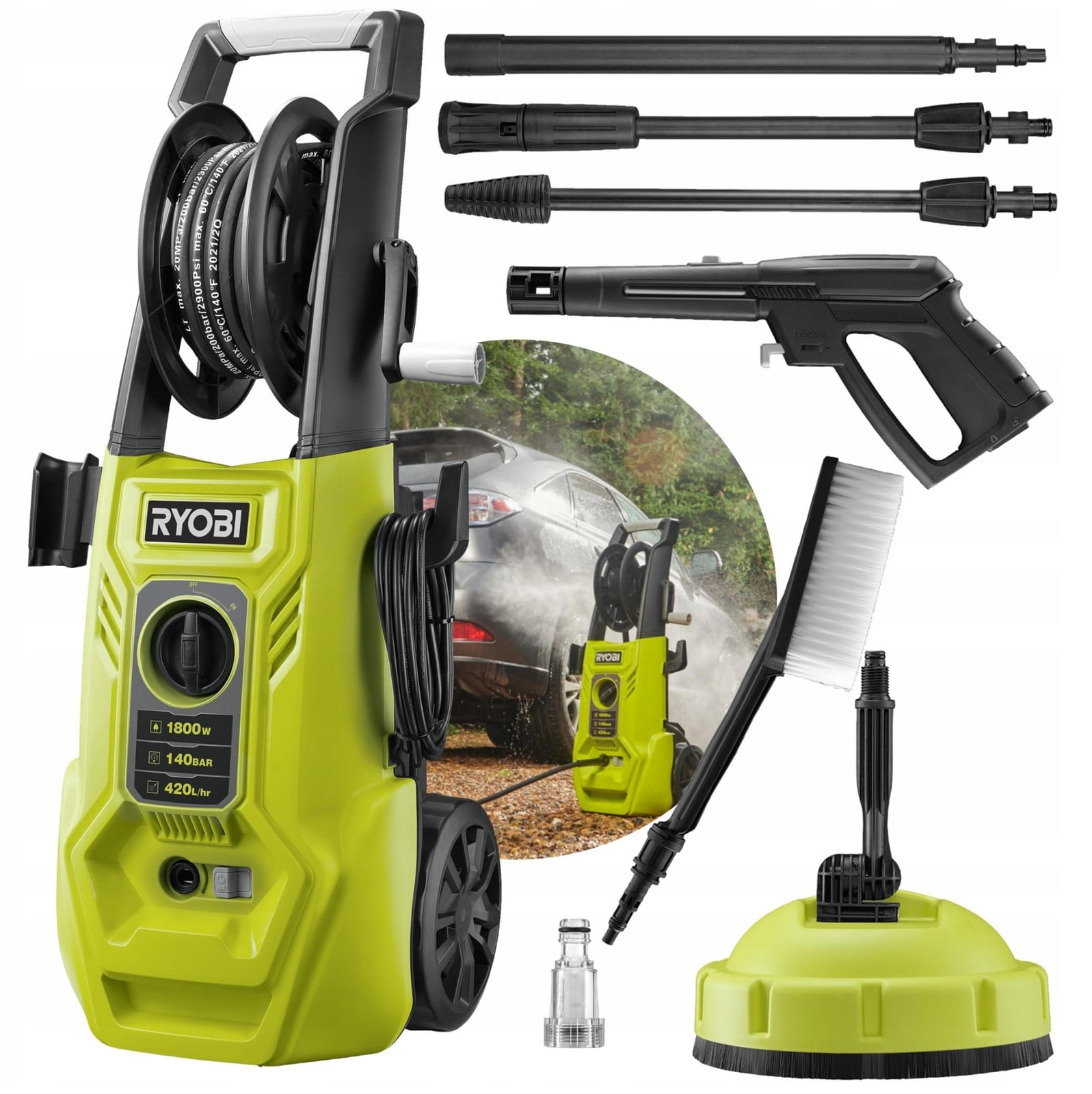 Ryobi hogedrukreiniger 140 bar