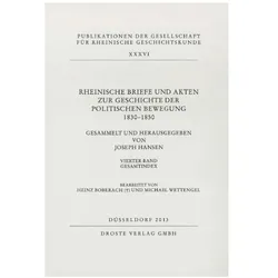 Rheinische Briefe und Akten zur Geschichte der politischen Bewegung 1830-1850, Sachbücher