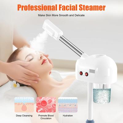 Inspired Living ProGlow 750ml Ozone Facial Steamer With Adjustable Stand & 360 Rotating Arm white