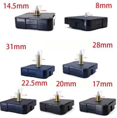 Inspire Select DIY Quartz Wall Clock Movement Kit Replacement Clock Motor With Multiple Shaft Sizes 17mm