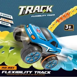 Baue dir deine flexible Rennstrecke – 95 Teile, mit Auto