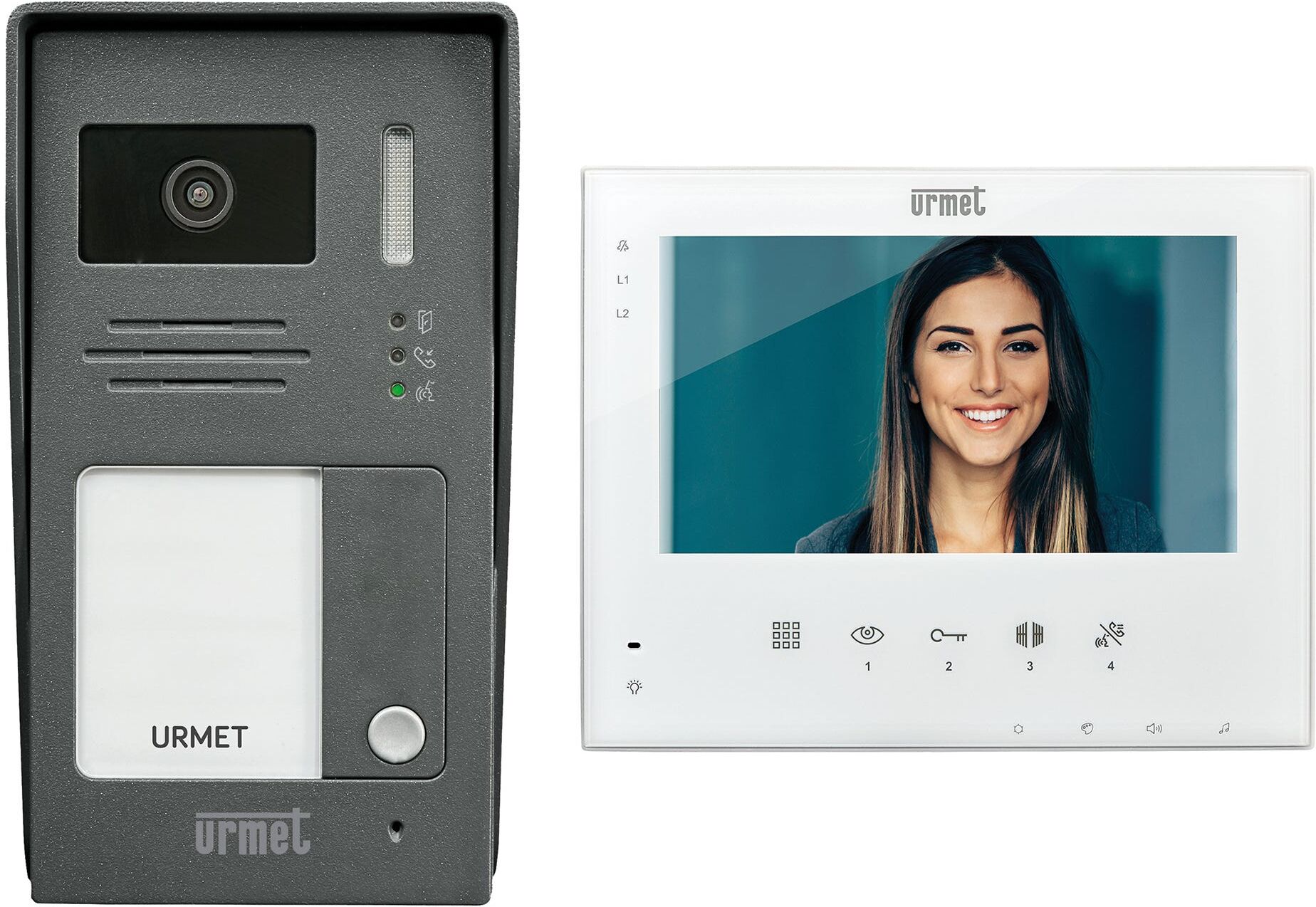 Urmet KIT VIDEOCITOFONICO  MONOFAMILIARE 1736/501 ESPANDIBILE FINO A 12 UTENZE INTECOMUNICANTE