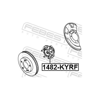 FEBEST Radnabe Vorderachse 1482-KYRF für SSANGYONG