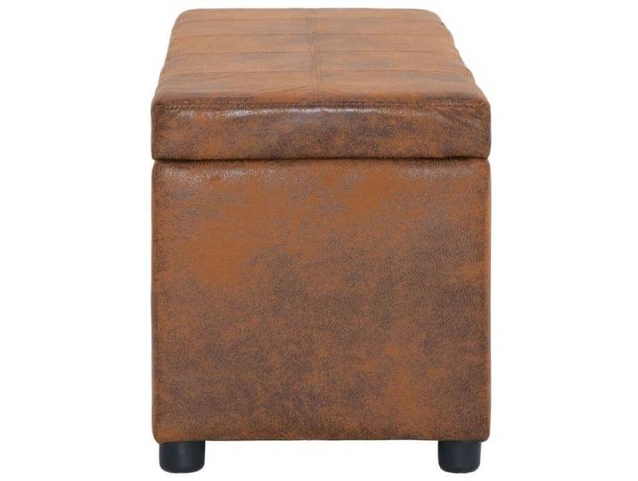 Bon plan  Banc avec compartiment de rangement - JILI HOT - Banquette de rangement 116cm Marron Similicuir Thome7058488