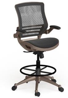 Lancaster Home Mid-Back Swivel Office Chair with Adjustable Foot Ring