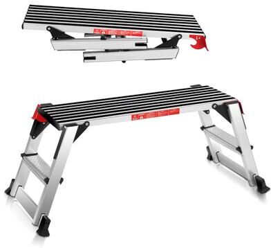 Costway 330 lbs Aluminum Folding Non-slip Drywall Step Stool Ladder
