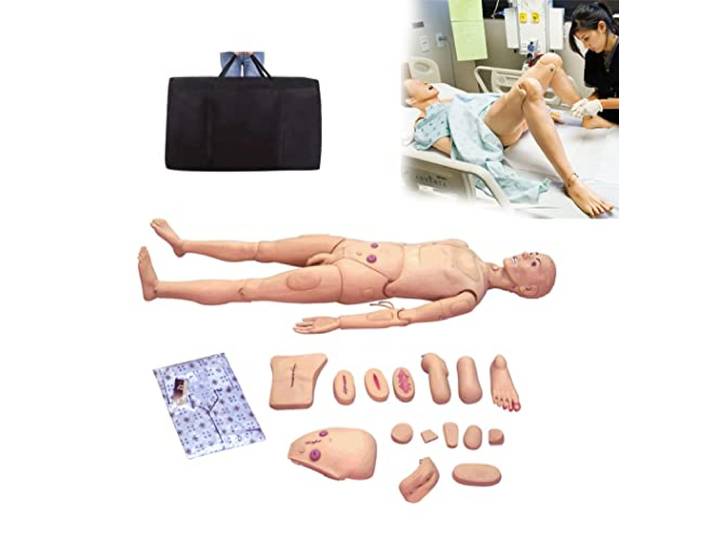 iumLeap Skill Geriatrische Pflege, menschliches Modell, Ganzkörper-Puppe für Schüler, die medizinische Ausbildung unterrichten, 170 cm, Patientenpflege, Manikin, Training, Erste-Hilfe-Basissimul
