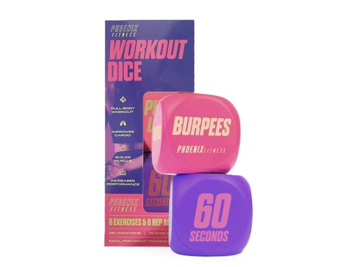 Fitness Übungswürfel 2 Stück Pink-Lila