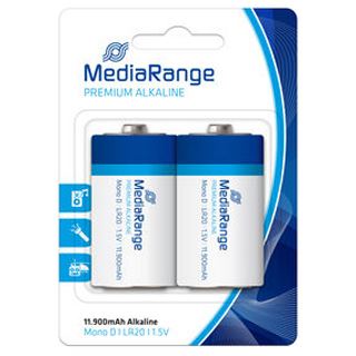 MediaRange Premium LR20 Alkaline D Mono Batterie 1.5 V 2er Pack