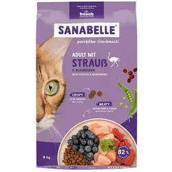 Bosch Sanabelle ADULT mit schmackhaftem Strauß 8 kg