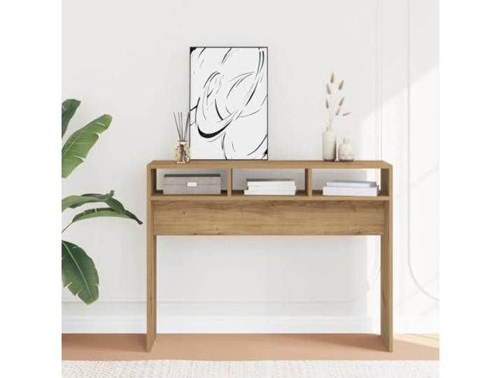 HEFZGDB Konsolentisch Artisan-Eiche 105x30x80 cm Holzwerkstoff Beistelltisch Flurtisch für Eingangsbereich Wohnzimmer Büro